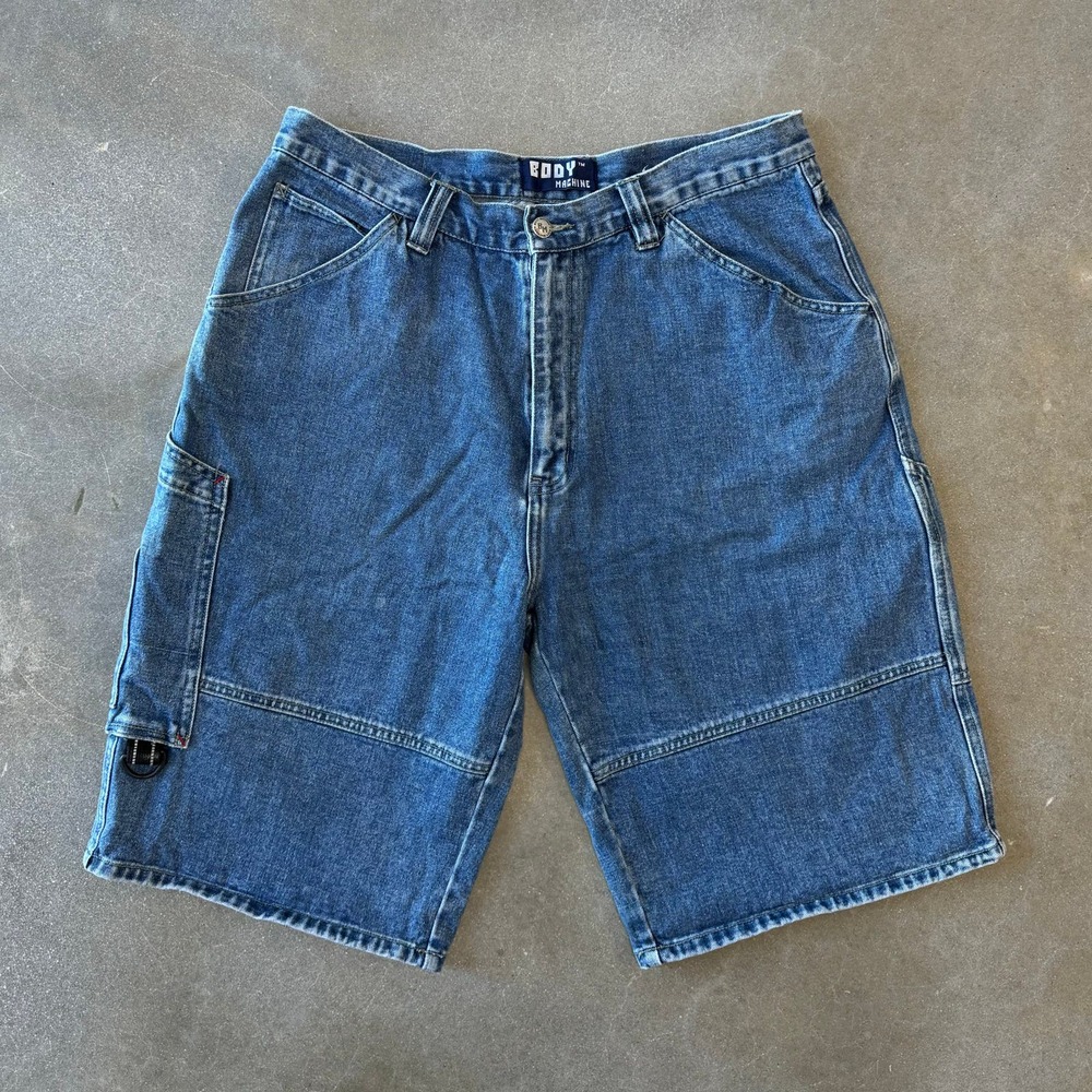 Vintage Y2K Body Machine Baggy Cargo Shorts [36]